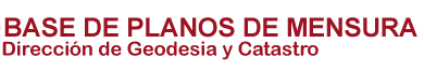 Base de Planos de Mensura de la Dirección de  Geodesia y Catastro - Provincia de San Juan